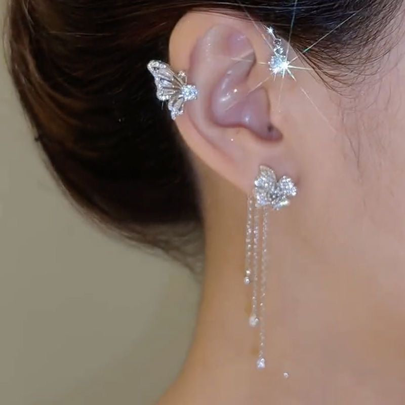 Graceful Butterfly Ear Cuffs
