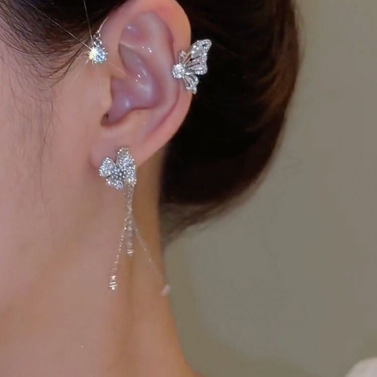 Graceful Butterfly Ear Cuffs