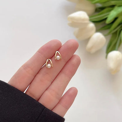 Pendientes de perla en forma de lágrima
