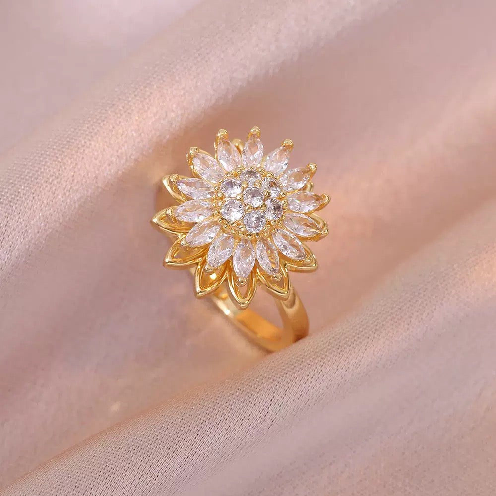 Conjunto de Joyas Estado de Girasol – Diseño Giratorio